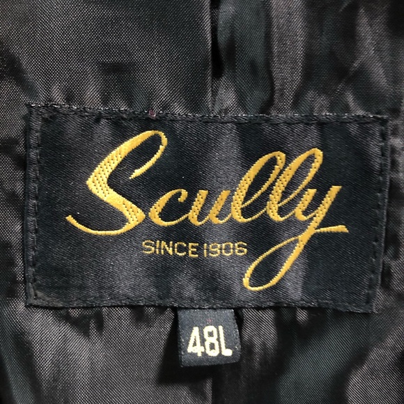 SCULLY MENS LAMBSKIN LEATHER JACKET BLACK SIZE 48 LARGE RICH ITALIAN LEATHER EXC - Picture 6 of 13